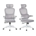 SARONNO High Back Ergonomic Office Chair-Grey - Image 3