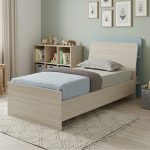 SOFTIE Single Size Storage Bed Frame-White Wash - Image 2