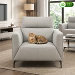SPEZIA Pet Friendly 1 Seater Sofa-Grey