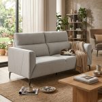 SPEZIA Pet Friendly 2 Seater Sofa-Grey - Image 2