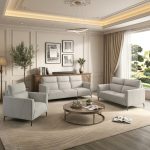 SPEZIA Pet Friendly 1 Seater Sofa-Grey - Image 6