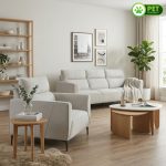 SPEZIA Pet Friendly 1 Seater Sofa-Grey - Image 3