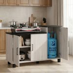 TAVOLA Tile Top Modular Kitchen Cabinet-White Wash - Image 5