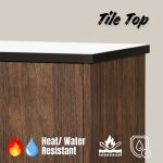 TAVOLA Tile Top Modular Kitchen Cabinet-Walnut - Image 7