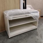TENUTA 70cm Metal Shoe Bench-Ivory - Image 6
