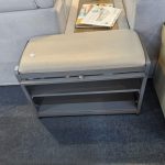 TENUTA 70cm Metal Shoe Bench-Grey - Image 5