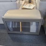 TENUTA 70cm Metal Shoe Bench-Grey - Image 4