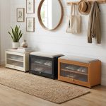 TENUTA 70cm Metal Shoe Bench-Grey - Image 3