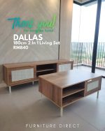 [Package] DALLAS 180cm 2 In 1 Living Set-Wotan Oak - Image 13