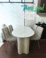 LULLABY 4 Seater Sintered Stone Dining Set-3 Colors - Image 12
