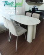LULLABY 4 Seater Sintered Stone Dining Set-3 Colors - Image 13
