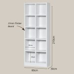 VINO 10 Compartment File Cabinet-White - Image 3