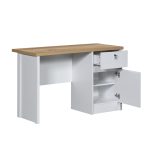 VINO 120cm Thicker Top Study Desk-White+Oak - Image 6