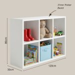 VINO 6 Compartment Storage Cabinet-White - Image 5