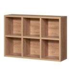 VINO 6 Compartment Storage Cabinet-Mellow Oak - Image 4