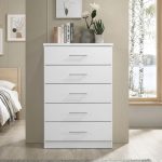 VOLUTA 5 Drawer Chest-White