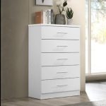 VOLUTA 5 Drawer Chest-White - Image 2