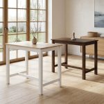 WOODIE 90x60cm Full Solid Bar Table-2 Colors