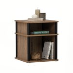 FLAVIO 2 Tier Bedside Table-Dark Oak - Image 4