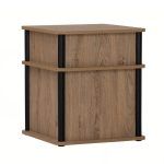 FLAVIO 2 Tier Bedside Table-Dark Oak - Image 5