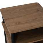FLAVIO 2 Tier Bedside Table-Dark Oak - Image 7