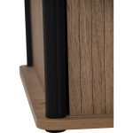 FLAVIO 110cm Sliding Door Coffee Table-Dark Oak - Image 6