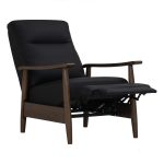 AGNES Push Back Wooden Recliner-Black - Image 6