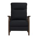 AGNES Push Back Wooden Recliner-Black - Image 7