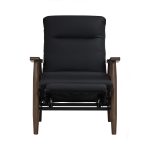 AGNES Push Back Wooden Recliner-Black - Image 10