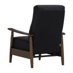 AGNES Push Back Wooden Recliner-Black - Image 11