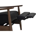 AGNES Push Back Wooden Recliner-Black - Image 21