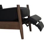 AGNES Push Back Wooden Recliner-Black - Image 16