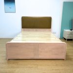 NIMBUS Solid Rubberwood Bed Frame-White Wash - Image 7