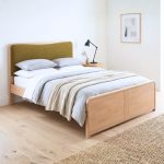 NIMBUS Solid Rubberwood Bed Frame-White Wash - Image 6