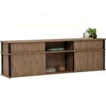 FLAVIO 180cm TV Cabinet-Dark Oak - Image 2