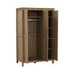RONDA 110cm 3 Door Wardrobe-Oak - Image 4