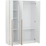MARIAN 120cm 3 Door Wardrobe-White - Image 3