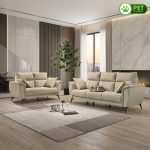 FARO 2 + 3 Seater Pet Friendly Sofa Set-Beige