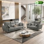 FARO 2 + 3 Seater Pet Friendly Sofa Set-Grey