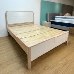 AVIATE Solid Rubberwood Bed Frame-White Wash - Image 5
