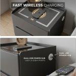 B01 Smart Charging Bedside Table-White - Image 12