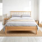 FALCON Solid Ash Wood Bed Frame-Natural