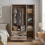 ALVA 120cm 3 Door 2 Drawer Wardrobe-Black Ash - Image 4