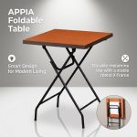 APPIA Melamine Top Foldable Table-Maple - Image 5