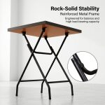 APPIA Melamine Top Foldable Table-Maple - Image 3