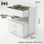B01 Smart Charging Bedside Table-White - Image 8