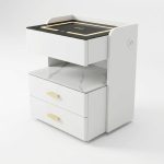 B01 Smart Charging Bedside Table-White - Image 9