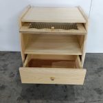 B18 Solid Ash Wood Bedside Table-Natural - Image 7