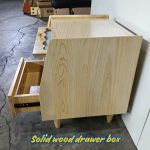 B18 Solid Ash Wood Bedside Table-Natural - Image 6