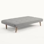 BASEL 3 Seater Sofa Bed-Light Grey - Image 4